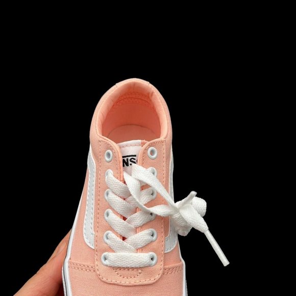 Vans Ward Little Girls Canva Skateboard Sneaker Size 12 Low Top Lace Up Shoes - Picture 7 of 16